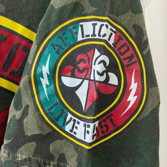 Affliction Cain Velasquez Camo Eagle Graphic T-Shirt – Men’s Medium - Picture 6 of 10